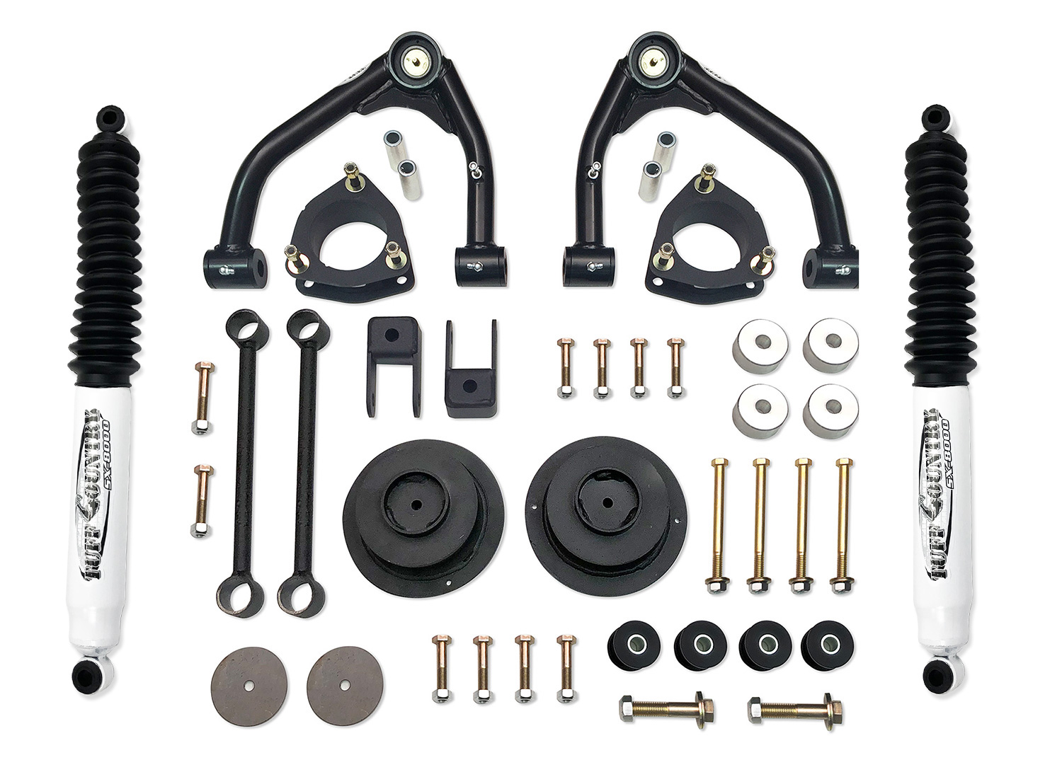 4 Inch Lift Kit 14-18 Chevy Suburban/Tahoe/Yukon XL/Yukon 1500 w/ SX8000 Shocks Fits Models w/aluminum factory Upper Control Arms or Two Piece Stamped Steel  Tuff Country