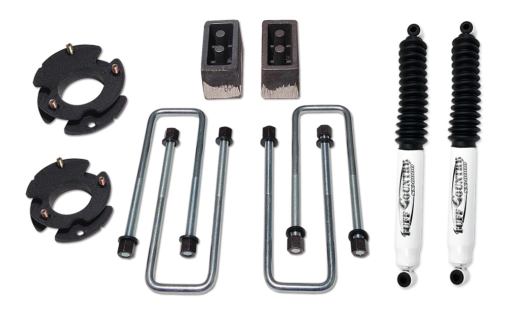 2 Inch Lift Kit 09-Up Ford F150 4x4 & 2WD w/Rear Lift Blocks and SX8000 Shocks Tuff Country 22919KN