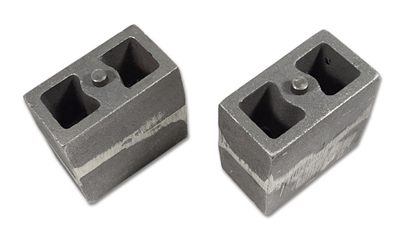 5.5 Inch Cast Iron Lift Blocks 3 Inch Wide Non Tapered Pair Tuff Country