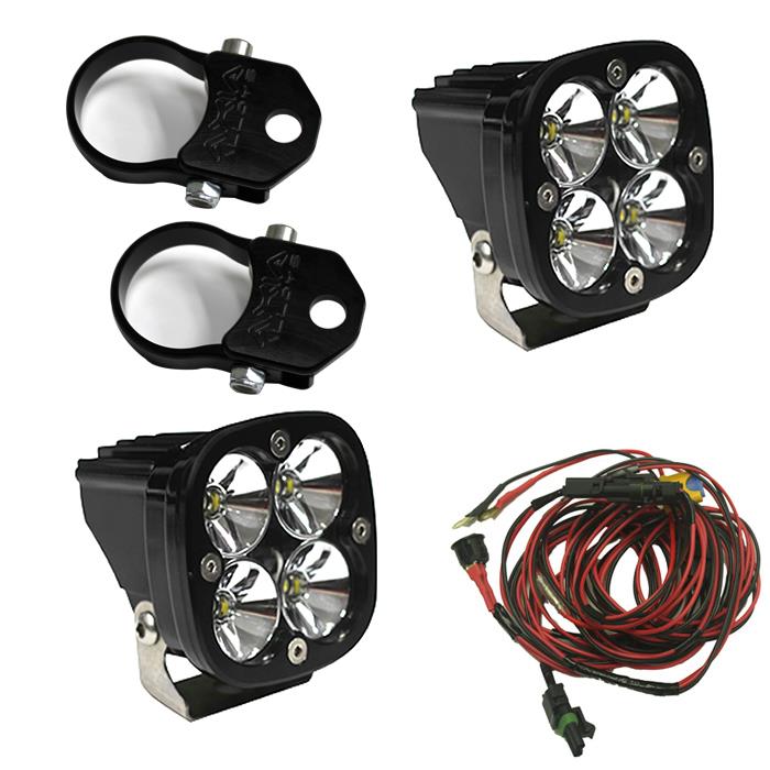 Baja Designs 497108 LED Light Pods Kit W/Vertical Mounts 2.00 Inch Harness Squadron Pro 