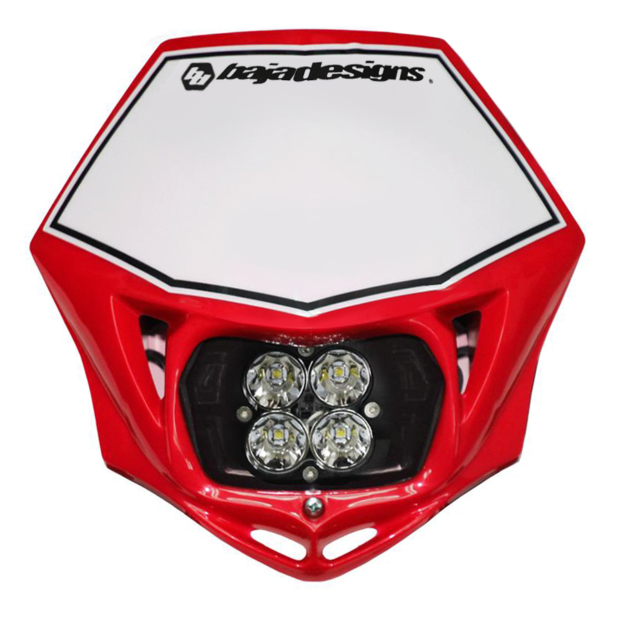 Baja Designs 5570014R Motorcycle Race Light LED DC Red Squadron Sport