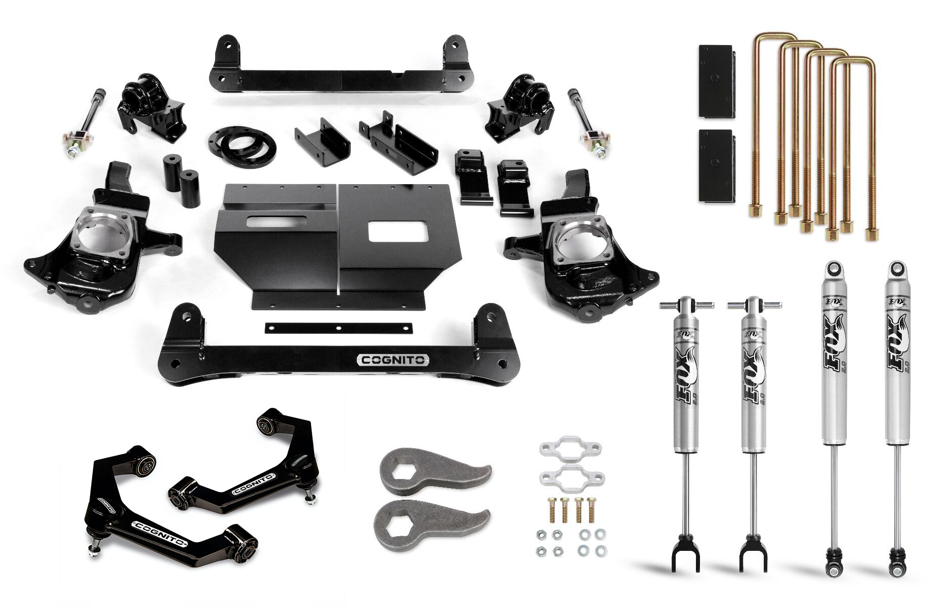 Cognito 110-P0968 6-Inch Standard Lift Kit with Fox PS 2.0 IFP Shocks | 11-19 GM Silverado/Sierra 2500/3500