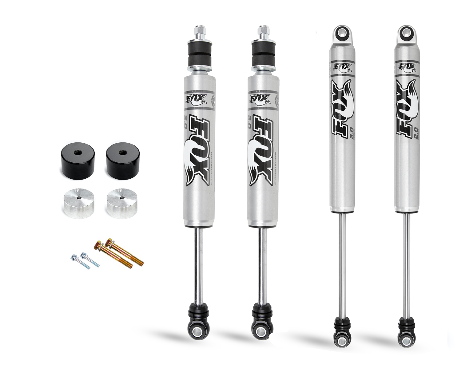 Cognito 220-P1143 2-Inch Economy Leveling Kit With Fox 2.0 IFP Shocks | 05-16 Ford SuperDuty 4WD 