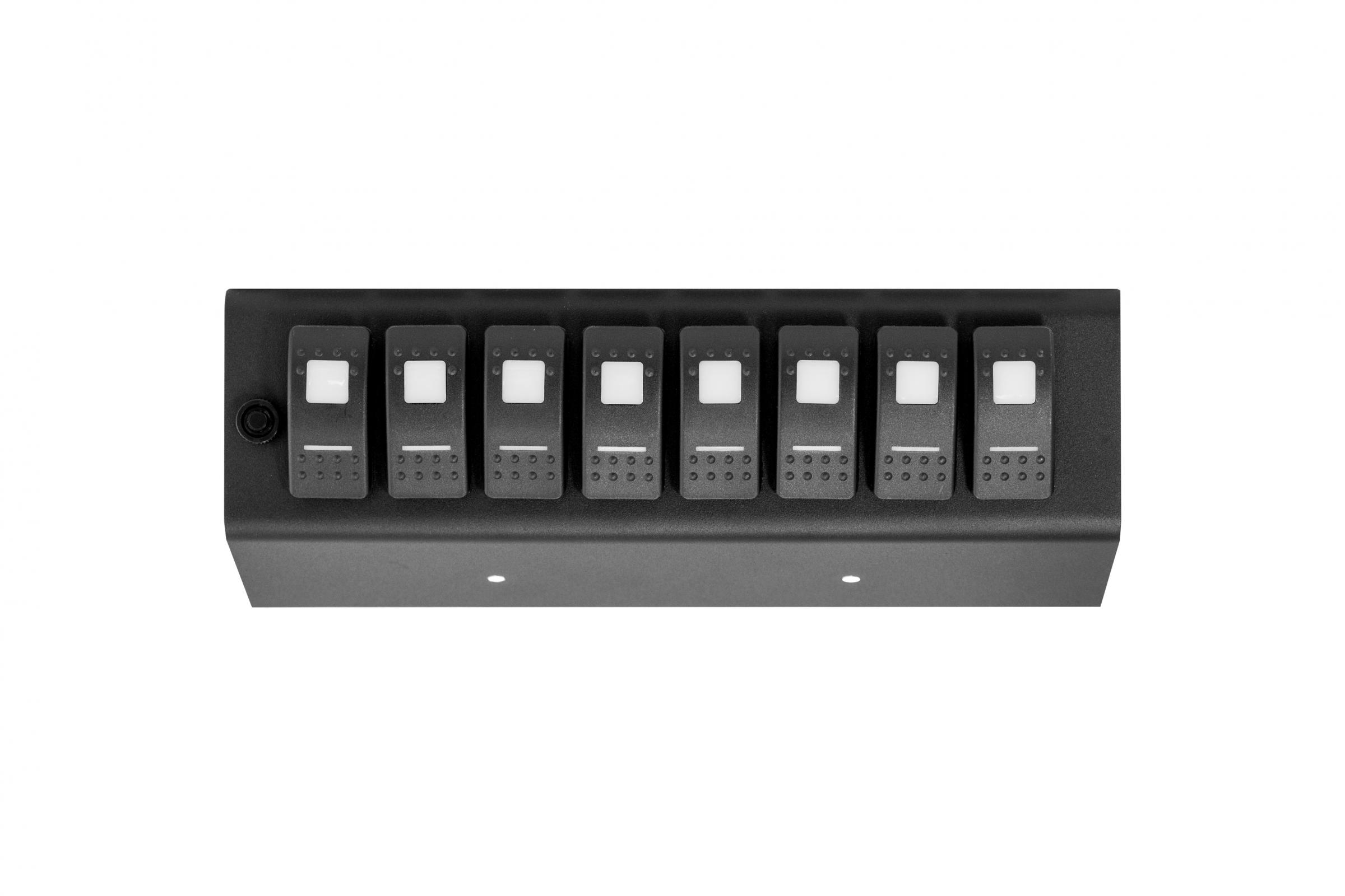 sPod Add On Amber LED 8-Switch Panel for 07-08 Jeep Wrangler JK (for SourceSE)
