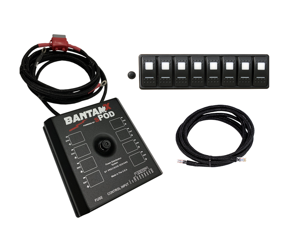 sPod BantamX Modular w/LED with 84 Inch battery cables