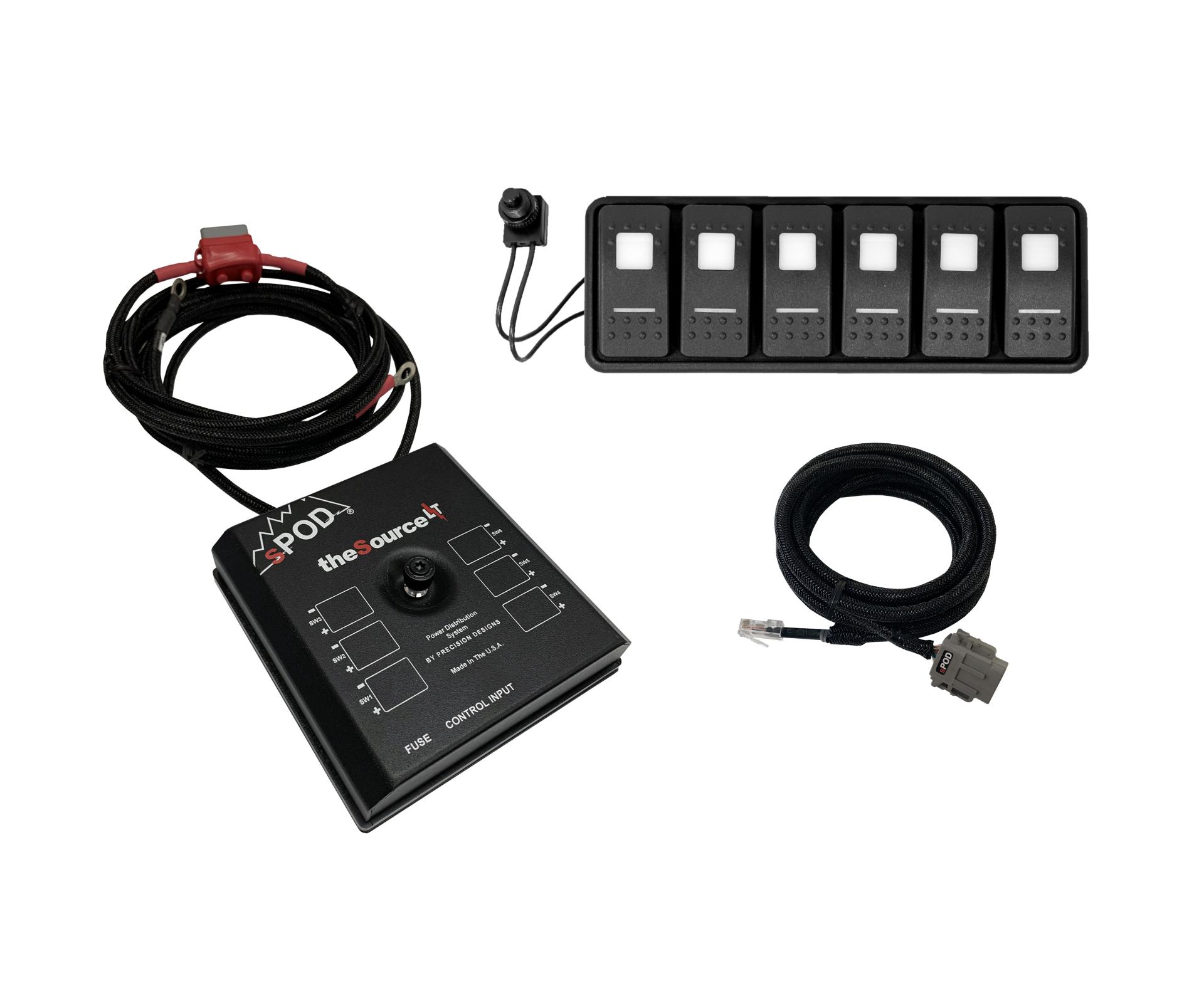 sPod SourceLT Modular w/ LED for Uni with 84 Inch battery cables