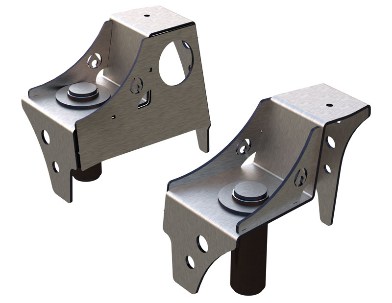 Artec Industries Front Frame Coil Buckets for OEM bumpstops - TJ/LJ