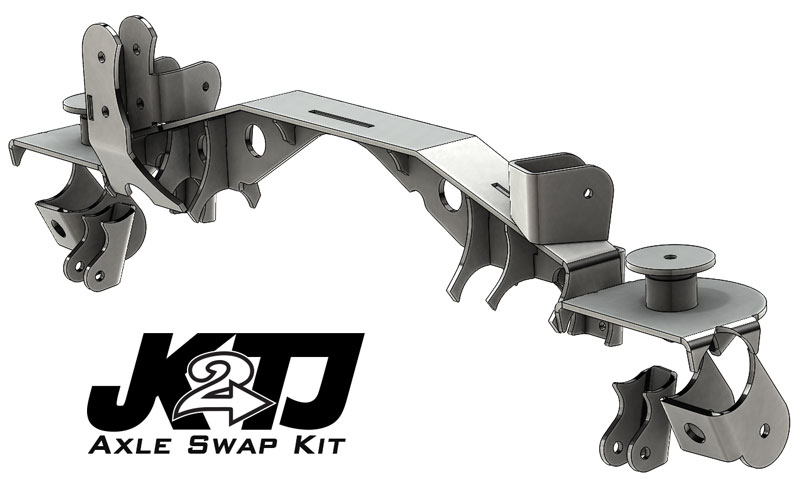 Artec Industries JK2TJ Rear Axle Swap Kit with Truss - TJ/LJ