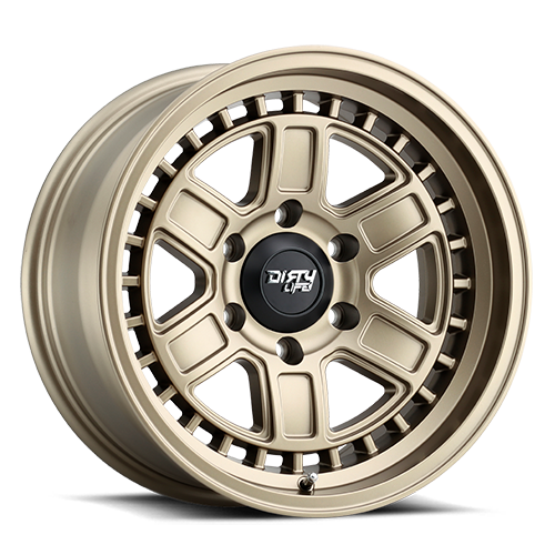 Dirty Life Race Wheels Cage 9308 Matte Gold 17X8.5 6-120 -6Mm 66.9Mm