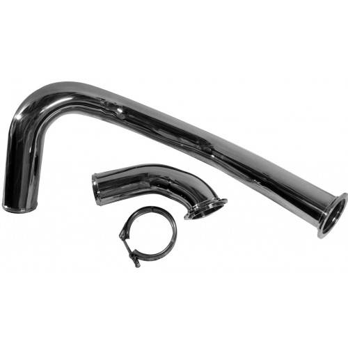 Hotside Intercooler Pipe Black Stainles | 08-10 Ford F250 / F350 6.4L Powerstroke