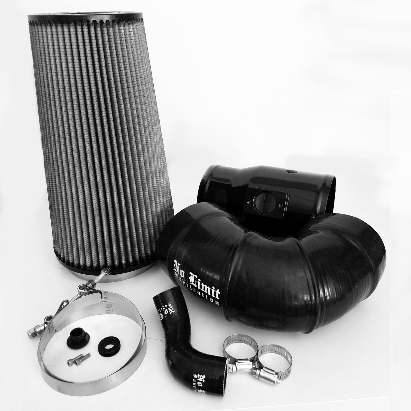 Cold Air Intake Black Dry Filter for Mod Turbo 5.5 Inch Inlet | 08-10 Ford F250 / F350 6.4L Powerstroke