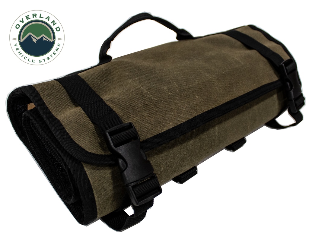 Overland Vehicle Systems Rolled First Aid Bag #16, Waxed Canvas