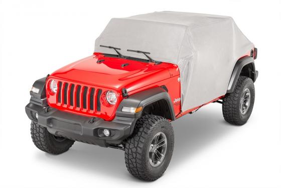 5 Layer Full Door Cab Cover 2018-Current Jeep JLU Wrangler 4Dr W/Factory Soft  Top Folded Down Gray MasterTop | ASAP Network Automotive Data